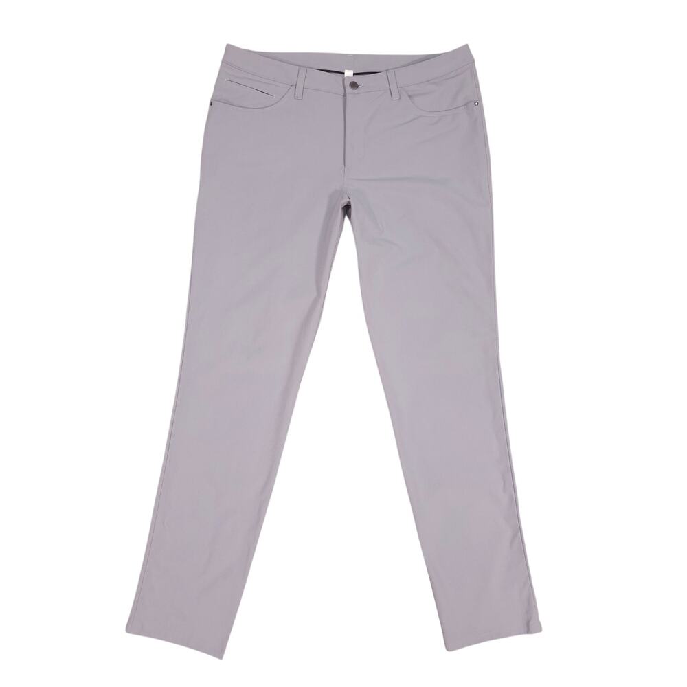 Lululemon ABC Pant Classic *34" Gray Sage Sz 36